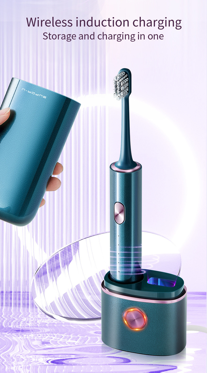 Professionele Sonic Elektrische Tandborstel Met UV 360 Desinfectiebeker En Reiszak 7