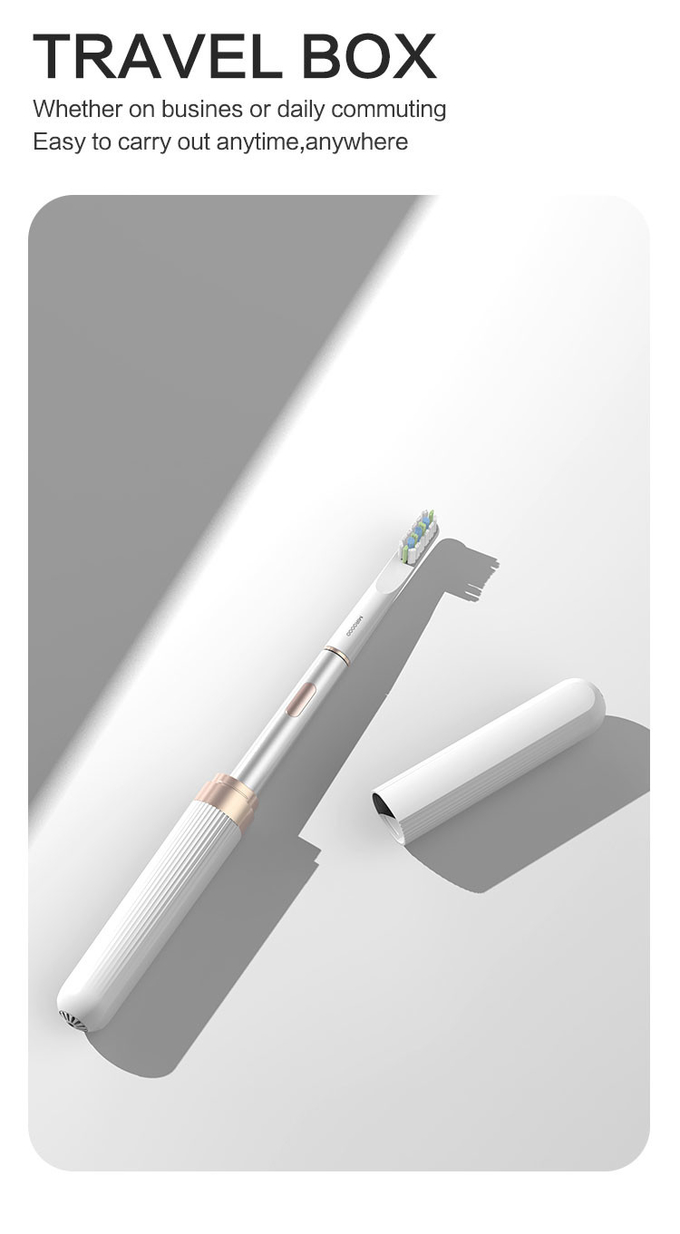 Oplaadbare elektrische tandenborstel Miroooo X1 Ultra-slim, draadloos opladen Elektrische tandenborstel voor tandenbleken 2