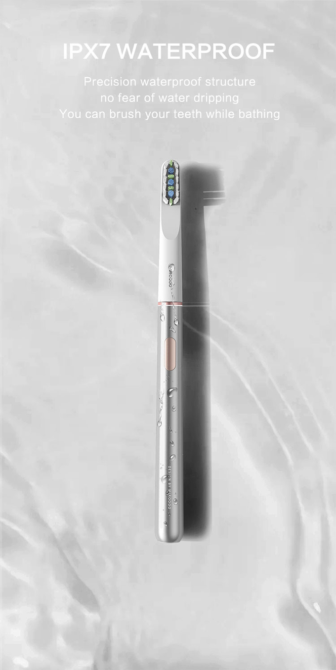Oplaadbare elektrische tandenborstel Miroooo X1 Ultra-slim, draadloos opladen Elektrische tandenborstel voor tandenbleken 3